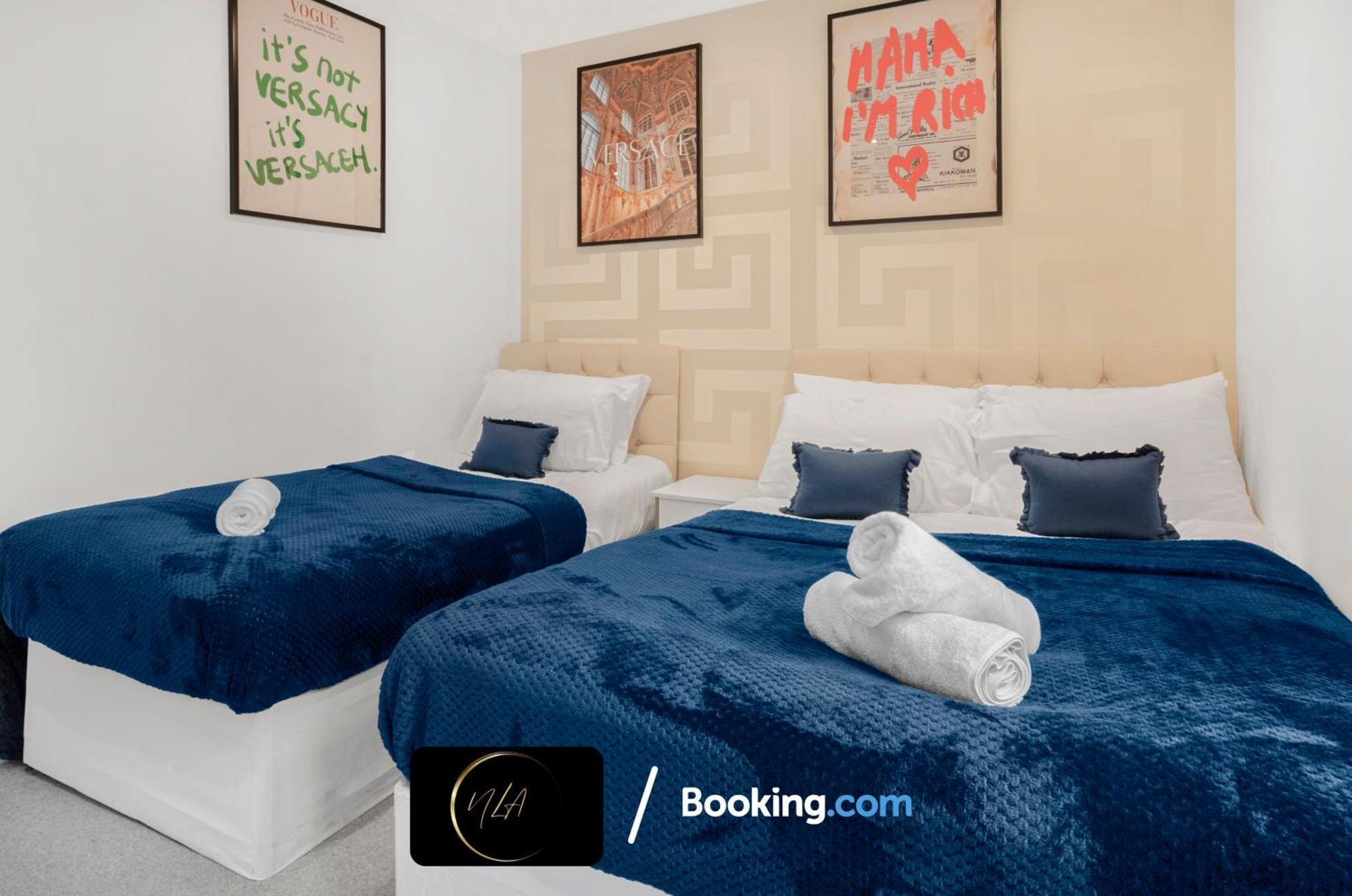 City Centre Apartment With Free Parking, 2 Bathrooms, Netflix And Wifi - Suitable For Contractors And Families - By Noor Luxury Accommodations Birmingham Exterior photo